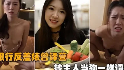 反差婊曾译萱被主人当狗一样调教人前正经人后母狗 全集 封面