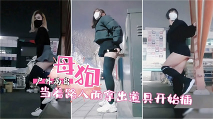 户外露出母狗当着路人面拿出道具开始插B 封面