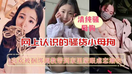 网恋奔现 男友把女友带到家里玩弄 捆绑调教 封面