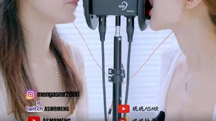 ASMR双人舔耳_小萌_喘息_口腔音_舔耳_弹舌音 全集 封面