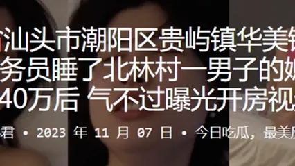 美铭香火锅店服务员睡了北林村一男子的媳妇赔偿40万后气不过曝光开房视频 全集 封面