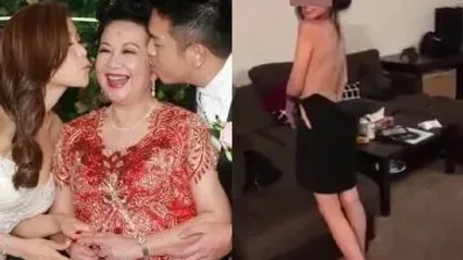 网曝门大事件！疑似薛家燕儿媳陈素怡与老外不雅性爱视频流出 结婚当天在国外网站曝光全网疯传 封面