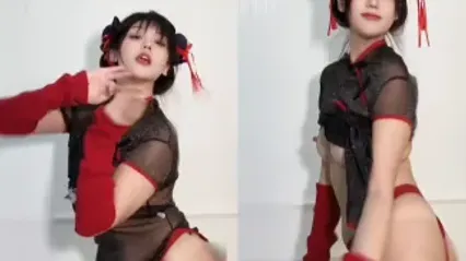 抖阴风美胸巨臀的骚舞美女玉米热舞新作，雪白美乳配上情趣服装的性感热舞谁能忍得住 封面
