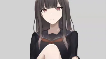 制服黑长直美少女用鄙视眼神盯着你 丝滑美腿玉足包裹套弄肉棒足交榨精 封面