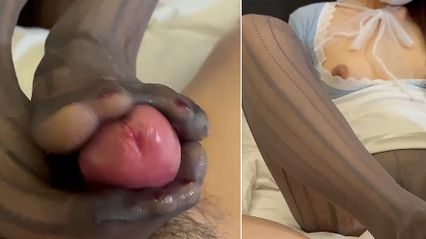 顶级美女足交大师 用极品的黑丝美脚帮你足交大鸡巴 用行云流水的足交技巧把精液全部给榨干 封面