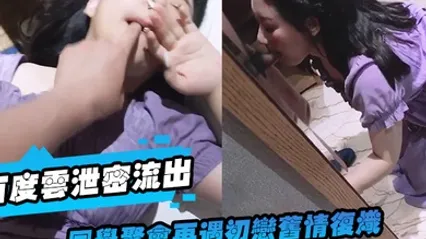 百度云泄密流出同学聚会再遇初恋旧情复炽饭后酒店开房激情无套内射性感骚逼 全集 封面