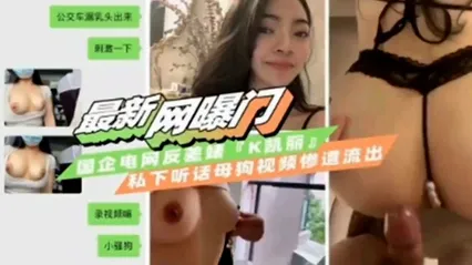 [泄密门事件]国企电网反差婊k凯莉，私下听话母狗视频流出-泄密 封面