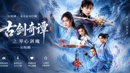 古剑奇谭之琴心剑魄 AI短剧 梁婧娴黄羿剑魄修炼中肉体缠绵双修 仙侠暧昧激情直接升温 封面