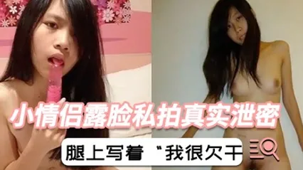 小情侣露脸私拍真实泄密屌丝范排骨小老弟艳福不浅清纯可爱女友身材好又反差内射腿上写着我很欠干 全集 封面