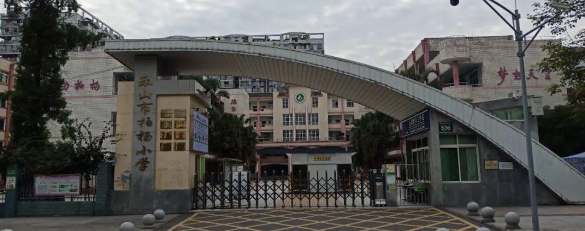 乐山 中心城区凤凰路柏杨小学附近, 一男子手持刀具,欲闯入柏杨小学。网传,欲进入小学未果后,其一路杀到乐山市政务中心门口
