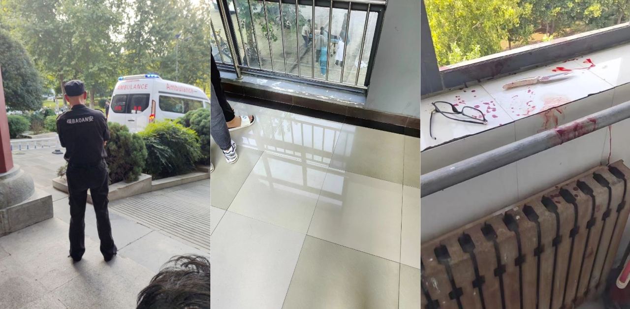洛阳理工大学俩兄弟一言不合一个打赢跳楼,一个打输被刀!现场都是血流成河!
