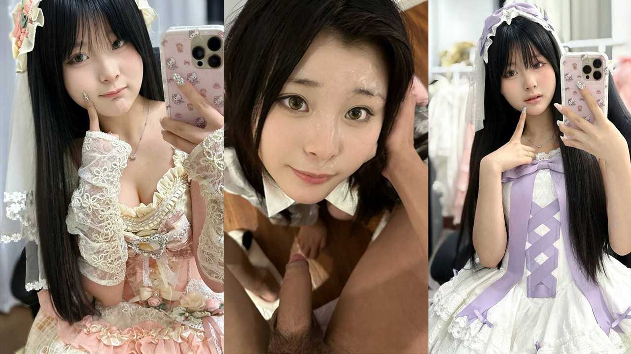 抖音推特超人气47万粉丝美女网红 洛宝 私密金主资源流出!清纯脸蛋配合淫欲表情超高清私房照让你大饱眼福