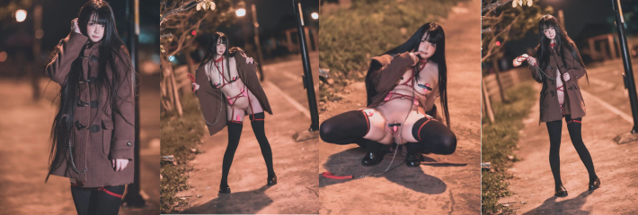 网红福利姬 落落Raku又出夜晚户外跳蛋大尺度写真套图!捆绑play让人欲罢不能!