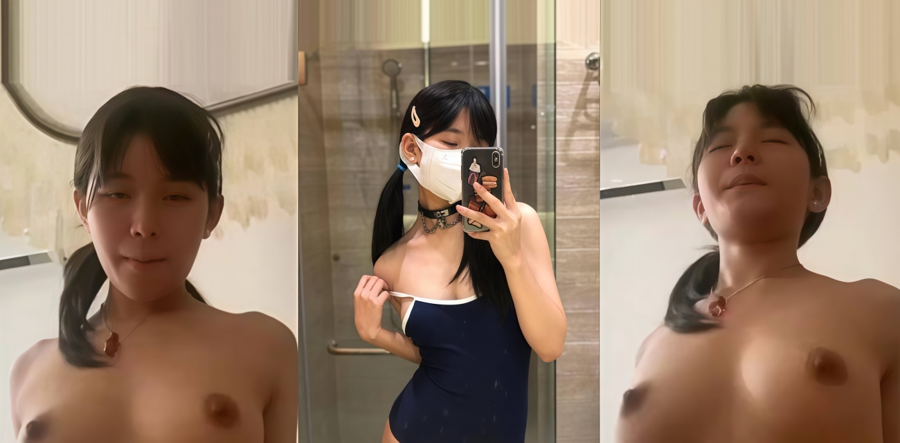 长沙双马尾清纯妹朱雨彤 白衫半脱项圈勒脖吐舌娇喘 被男友猛操床吱嘎响