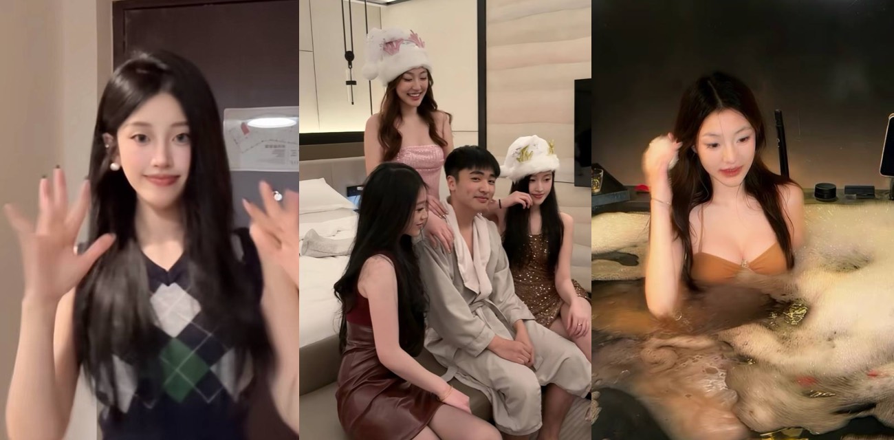 无锡3女1男酒店自拍发抖音被网友曝光 扒出厂二代和77史迪羊等淫乱圈子 又是羡慕富二代的一天