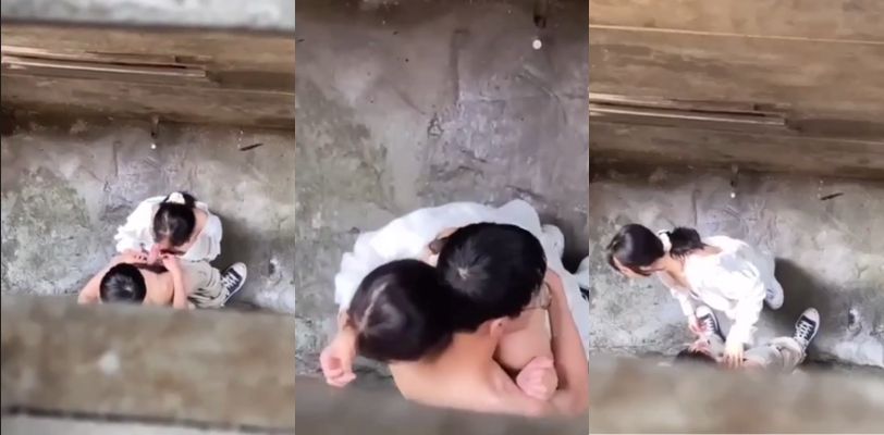 【真实偷拍】以小编多年的唇语经验来看,女的应该再说:你这几把几天没洗了,齁咸!!!