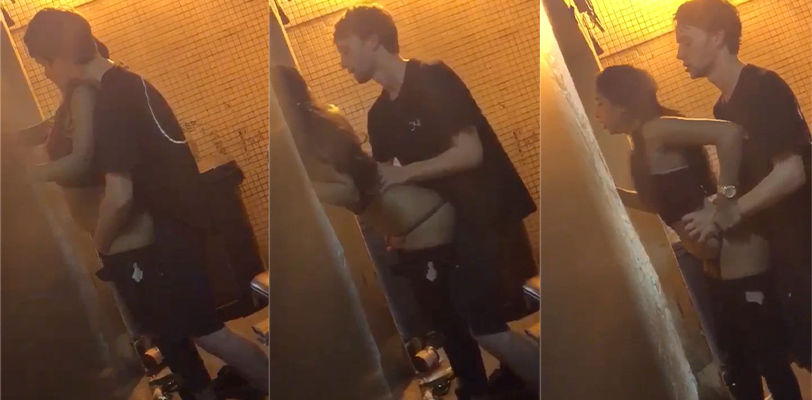 香港外籍情侣在兰桂坊酒吧后街直接开操!香港果然寸土寸金开个房都开不起!