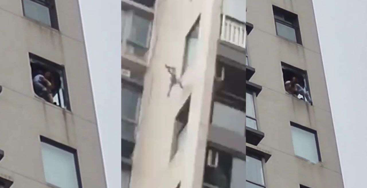 重庆巴南区丽都锦城惊现高楼扔小孩操作!据说是两个孩子已扔一个还剩一个来不及扔被警察带走!