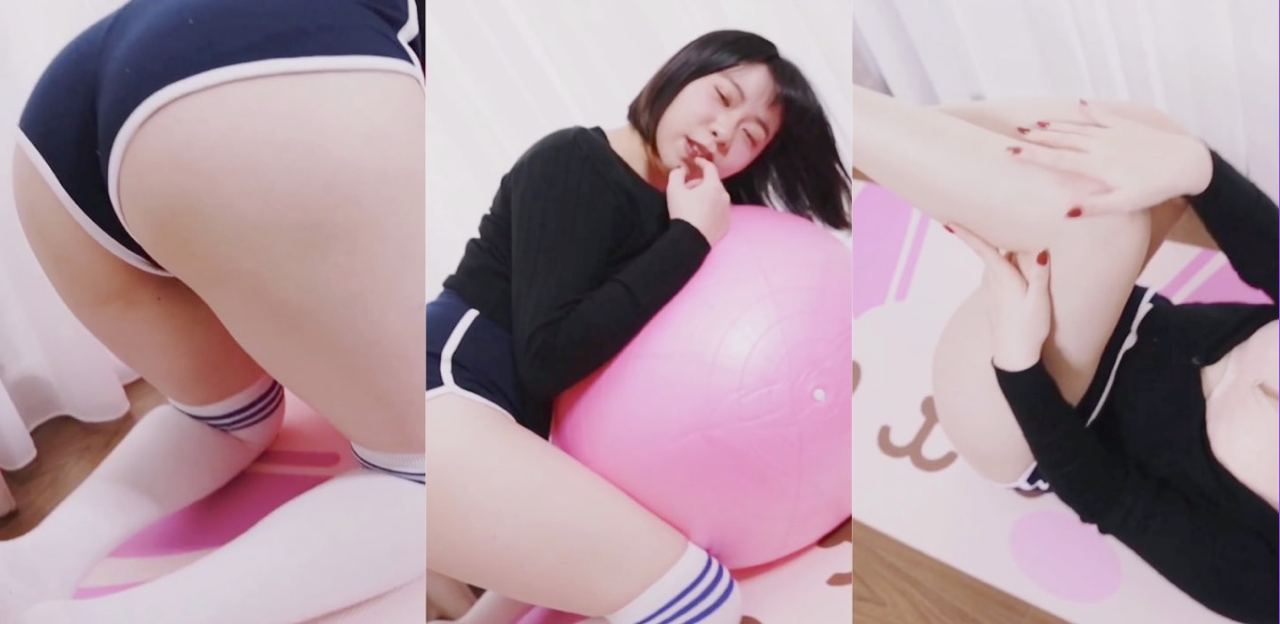 JVID的CC是童颜巨乳的代表人物!穿上瑜伽裤做骚货该有的动作!