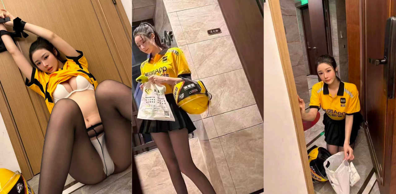 美团外卖上线一线女神为其送货!花式找鸡新玩法~质量必须杠杠的!