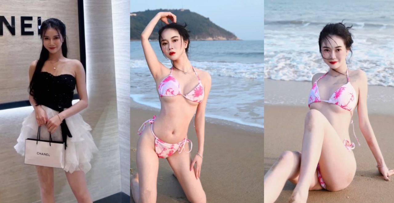 广东高颜值女神 晴晴沦为富人的母狗 身穿各种情趣套装给富人任意蹂躏调教!