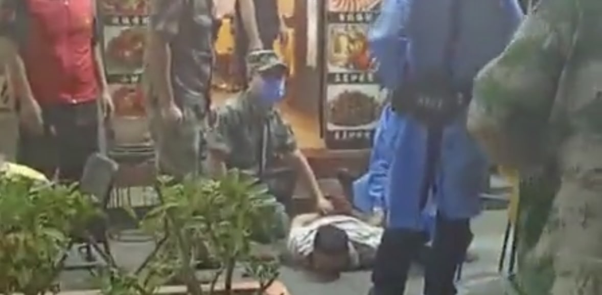 深圳沙尾拿水果刀捅路人冲进饭店无差别砍人，据说是 疫情被逼疯了