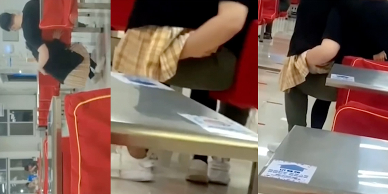 又一学校食堂出演大戏 现在流行在食堂里口爆跟扣逼吗?年轻真好