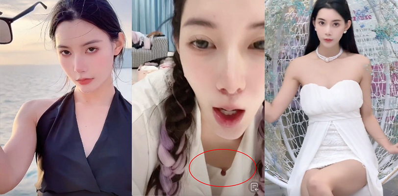 抖音 车模土豆丝 直播不慎露点极其刺激~不看不知道一看奶头硬一跳!