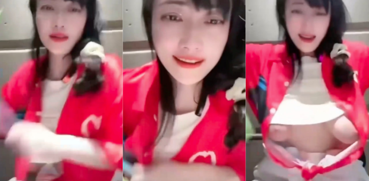 抖音 kj.hgiuyyb.nmk.g 会员直播敲鼓才艺中女主大肆裸露木瓜型下垂的大奶!被网友大赞木瓜起码5斤!