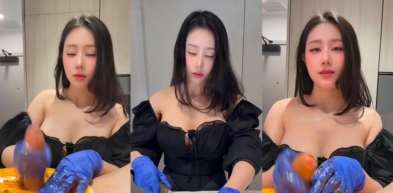 汐梦瑶厨房放大招 蒜蓉辣酱灌鸡巴 扇贝腊肠香到爆 姐妹们快来学