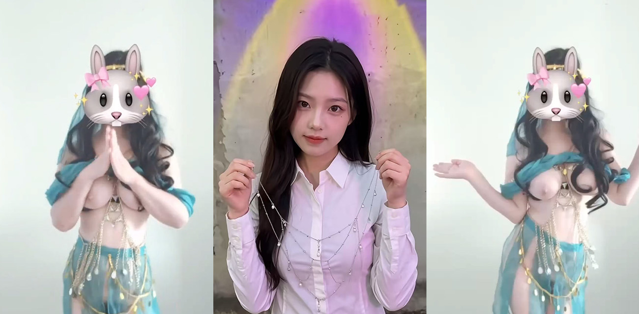 美女锁骨链变装火遍全网