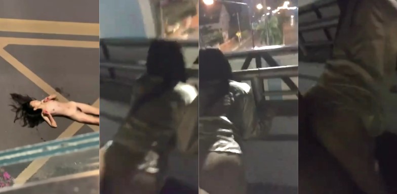 补充帖 深圳北站东广场 情侣深夜天桥啪啪 女子裸体坠楼 啪啪视频流出