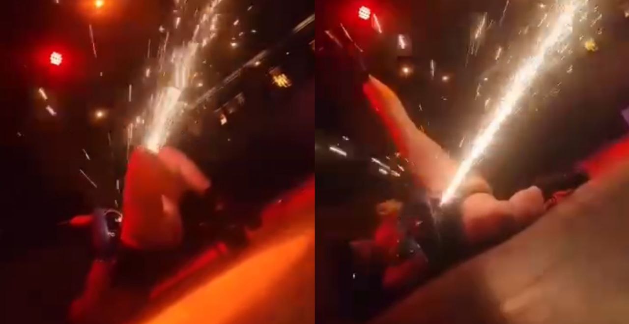 奇葩女子的奇葩鲍鱼喷出火星子为各位料友新年庆祝放烟花!人是喷淫水她是喷火星子