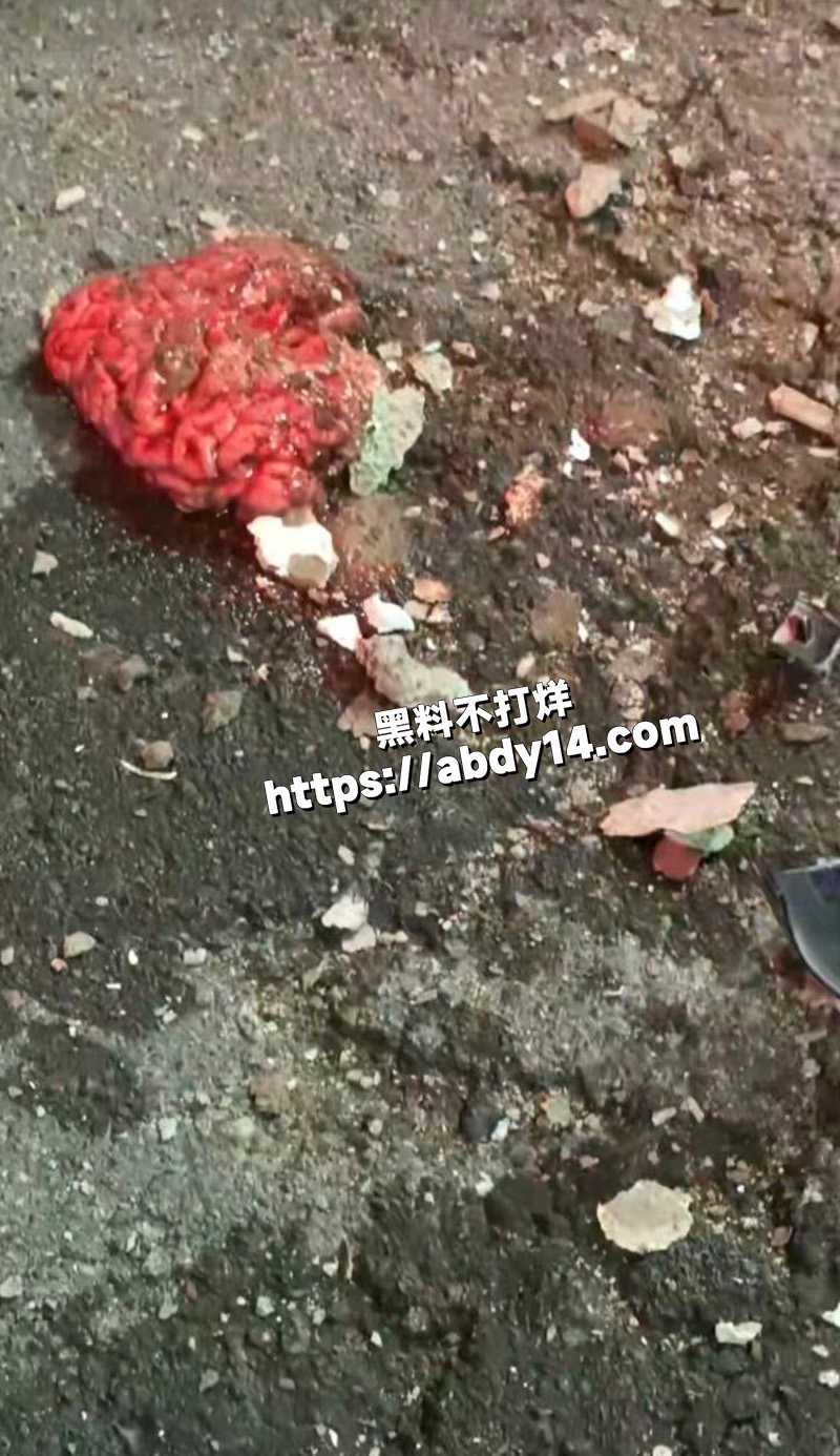胆小慎入!!精神小伙飙车撞水泥车脑花飞出!3