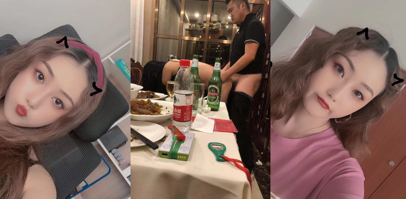 同学聚会 酒后竟然当着他人的面直接在酒桌上面干 场面相当淫乱