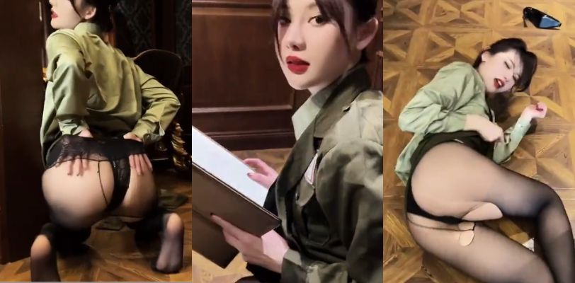 【阿朱暖场】偷机密文件被上司发现,勾引不成被凌辱玩弄至死!