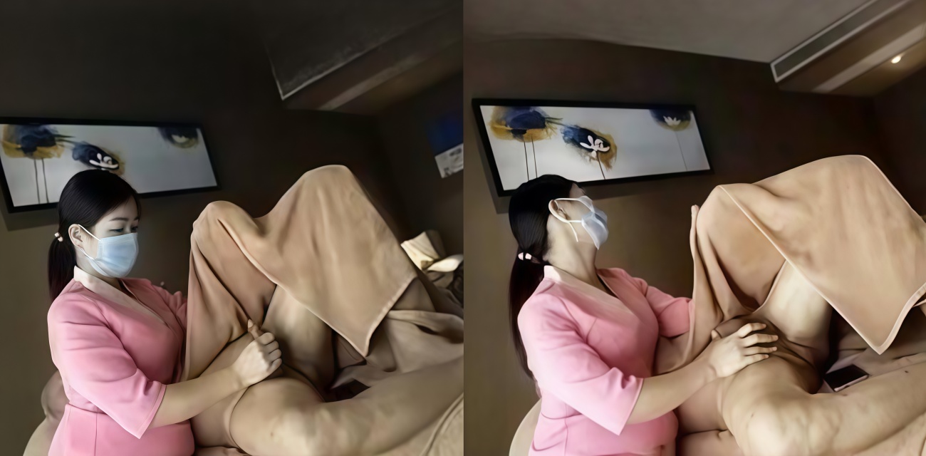 台南养护机构女护工直播 给老头打手枪 大爷养老跳进温柔乡 性福来得太突然