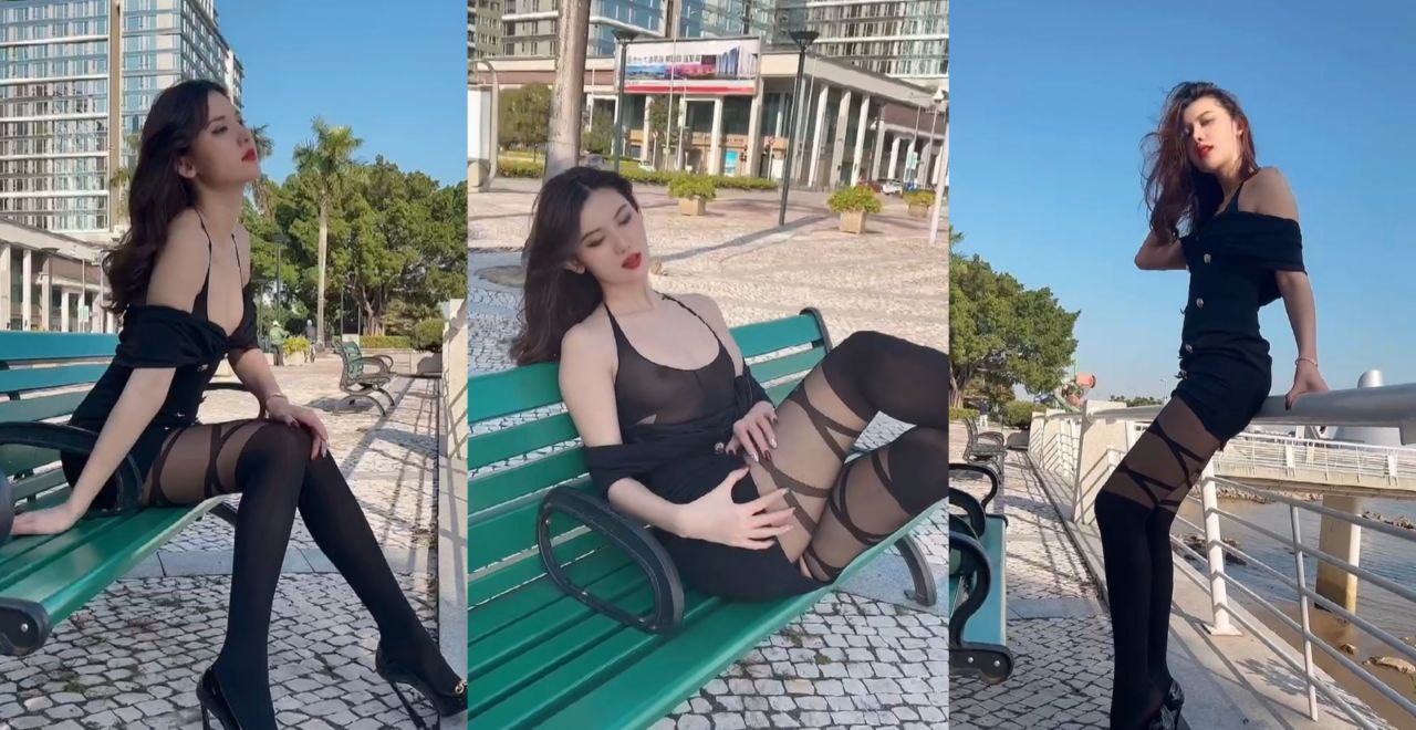 气质女神 阿朱 河边发骚大秀长腿勾引老大爷 黑丝配淫语勾的大爷鸡吧雄起!