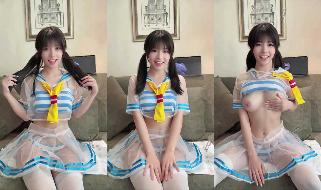 卿卿锦最新私定版 水手服撩薄纱揉大奶 软乎乎的手感看着想上手