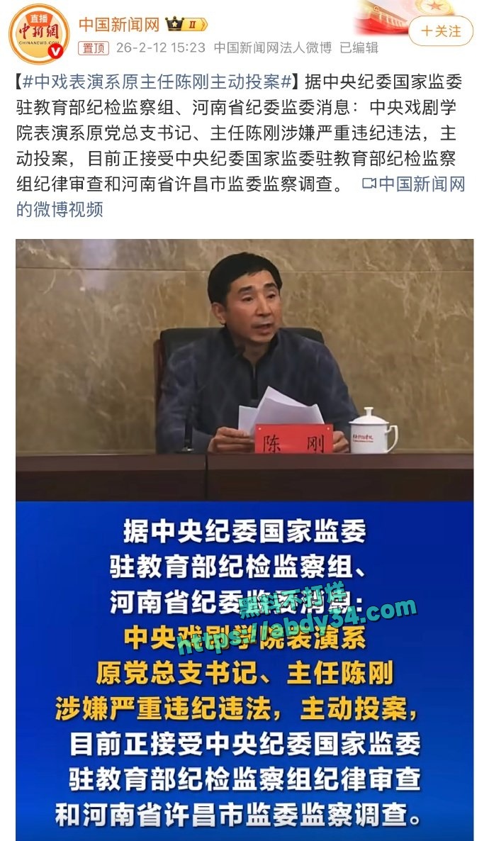 中央戏剧学院高层集体自首 3