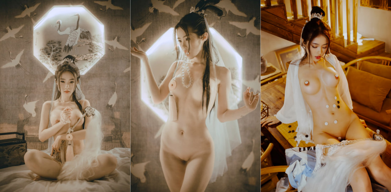 推特极品cos女神 钛合金TiTi 探索曼妙桐体粉嫩乳粒的究极国潮风!全裸拍出极限精品照!