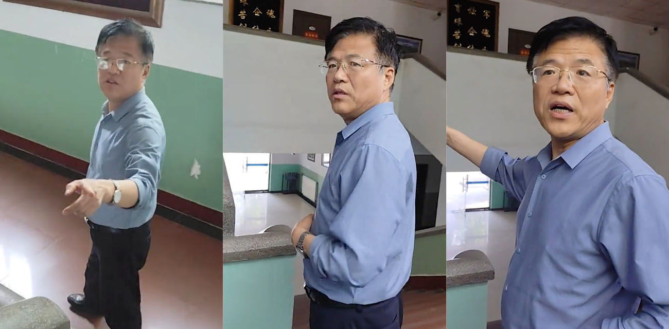 石家庄铁道大学东门风波!职工家属封门引发维权大字报 学生怒冲校门火爆对峙