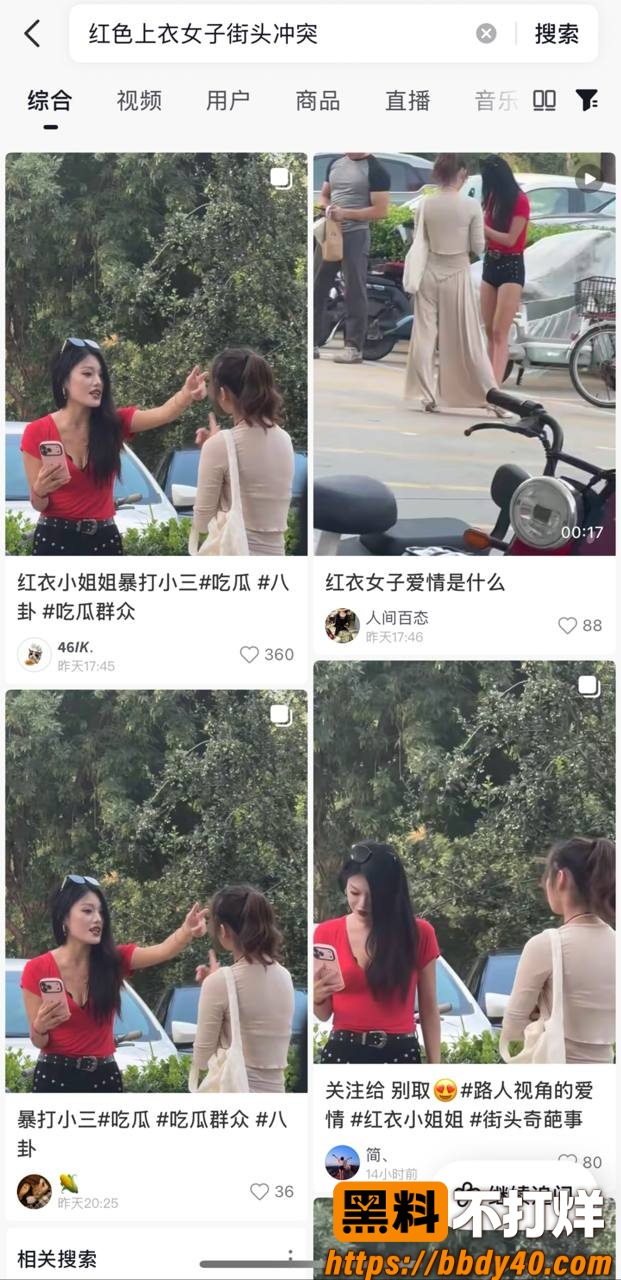 红色上衣女子打架 10