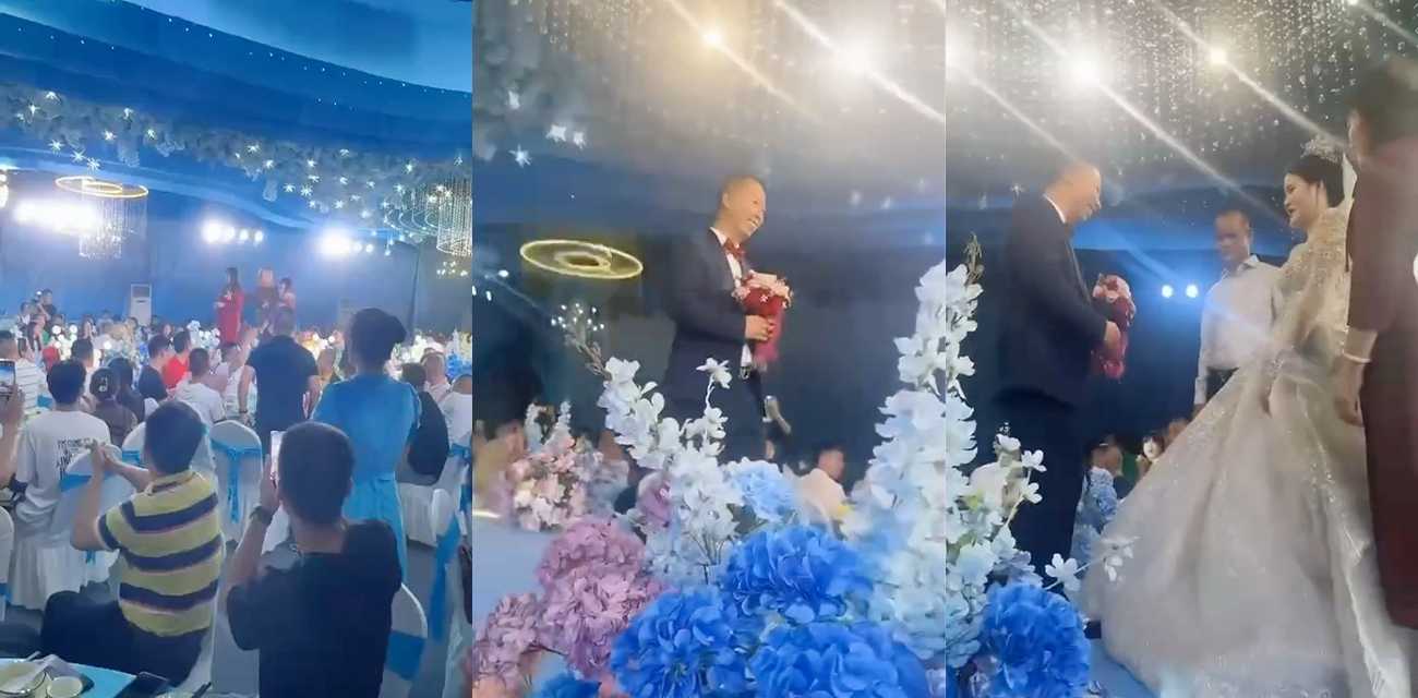 广东还是一夫多妻制?土豪带着大小两个老婆 在儿子婚礼现场 公然亮相出席