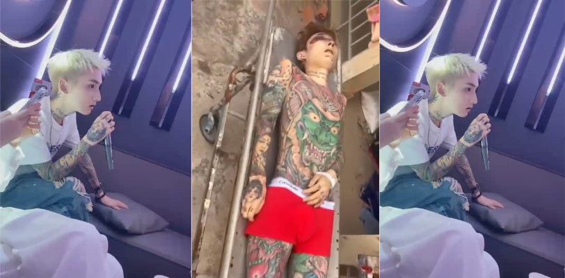 成都男模日客人 被客人老公直接打死 脑袋上开了个洞 这身通体纹身跟着他可是真受了委屈!