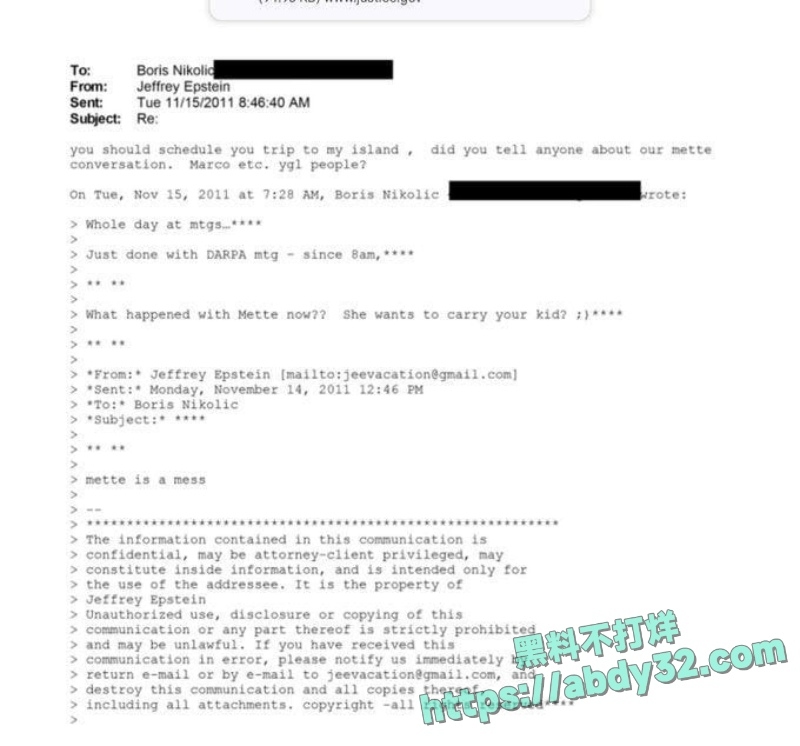 爱泼斯坦档案最新爆料10
