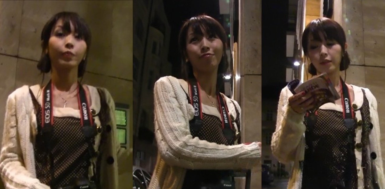 捷克街头搭讪日本女孩