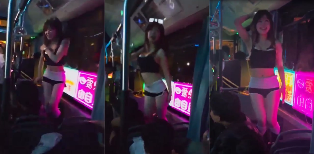 合肥新出 “蹦迪巴士”招手即停 还有女舞郎跳性感舞蹈 就问你C不City ?