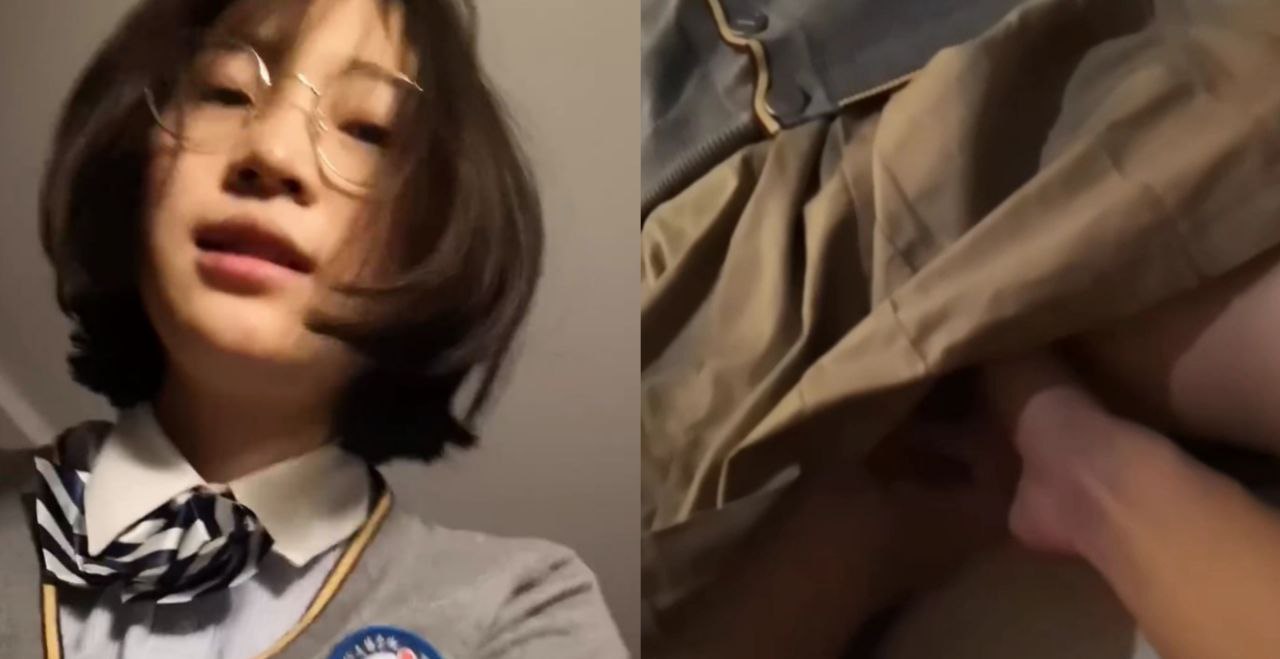 真实眼镜学生妹穿着校服约炮 对白大胆刺激 真的是又纯又欲 这是哪个学校的学生?
