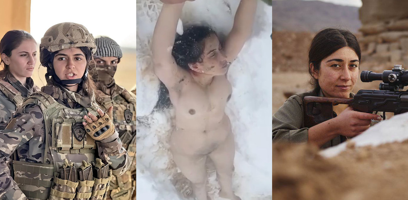 叙利亚ISIS士兵对库尔德女兵残忍处决